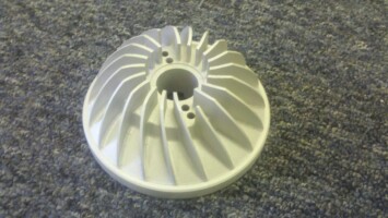 White circle plastic gear model